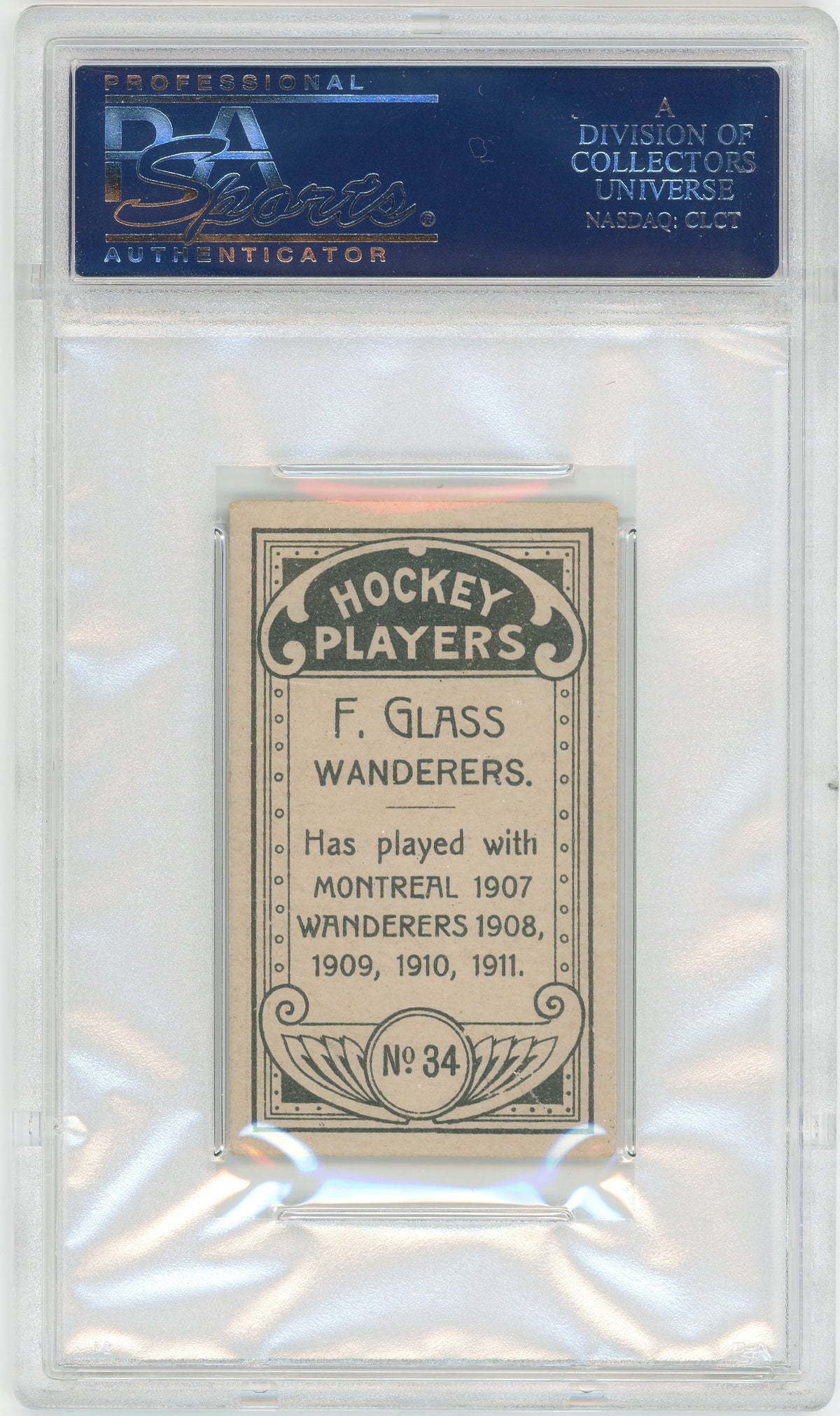 1911 C55 #34 Fred Glass PSA 4