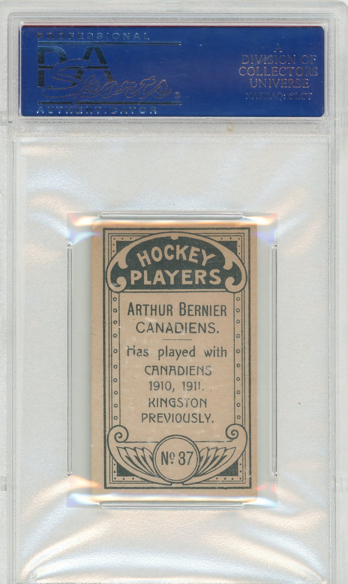 1911 C55 #37 Art Bernier PSA 5