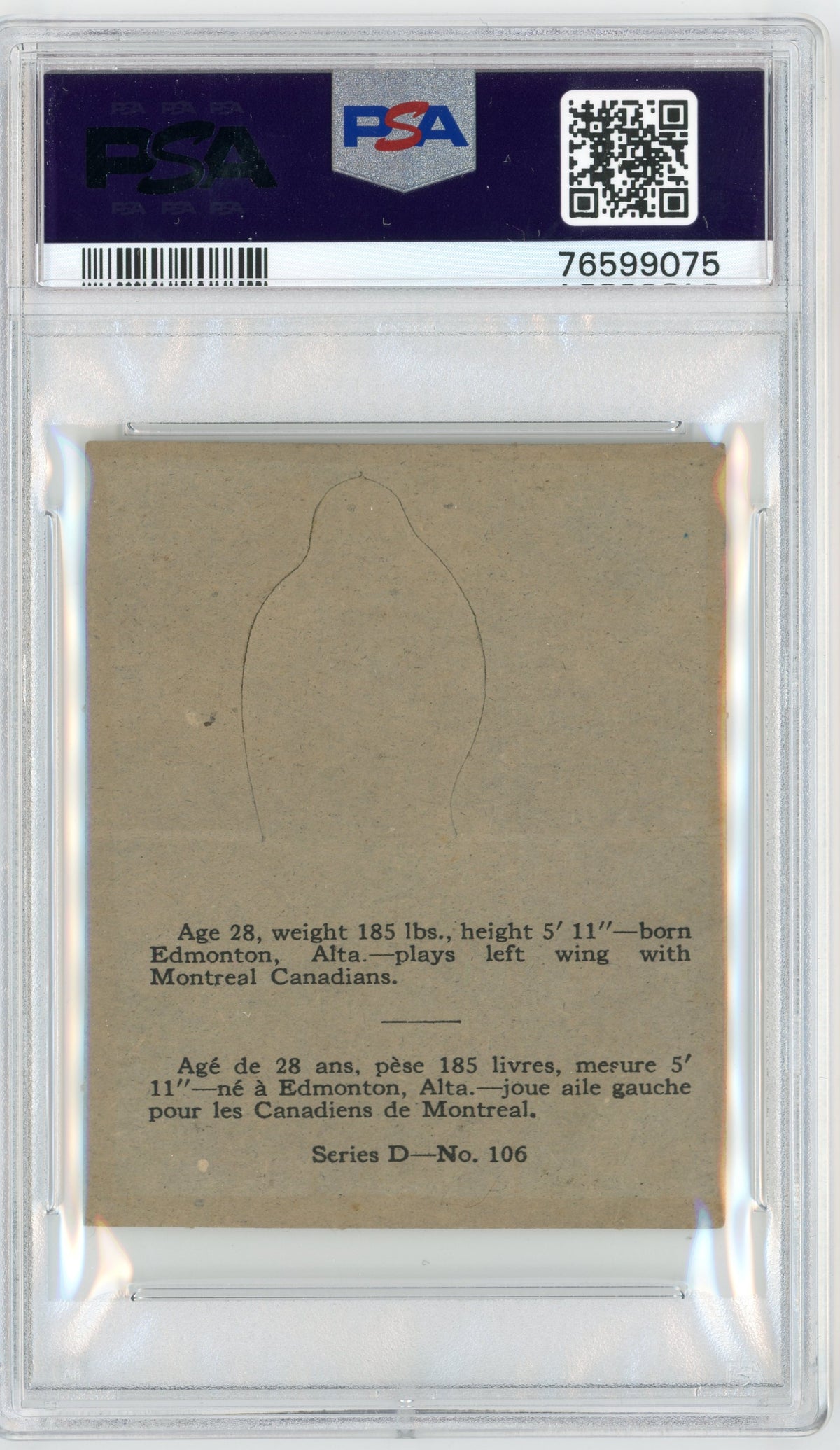 1936 V304D O-Pee-Chee #106 Paul Runge PSA 3