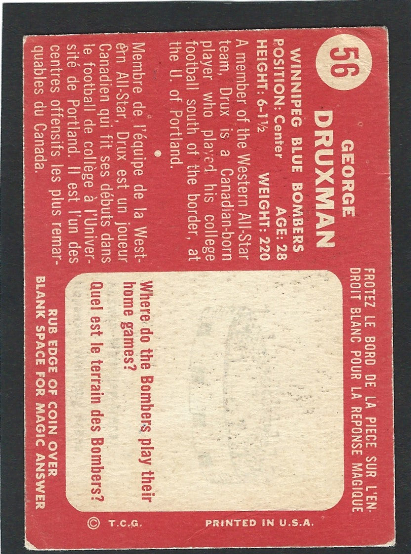 1958 Topps #56 George Druxman