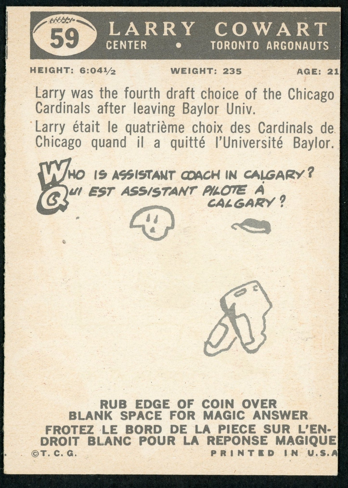 1959 Topps #59 Larry Cowart RC