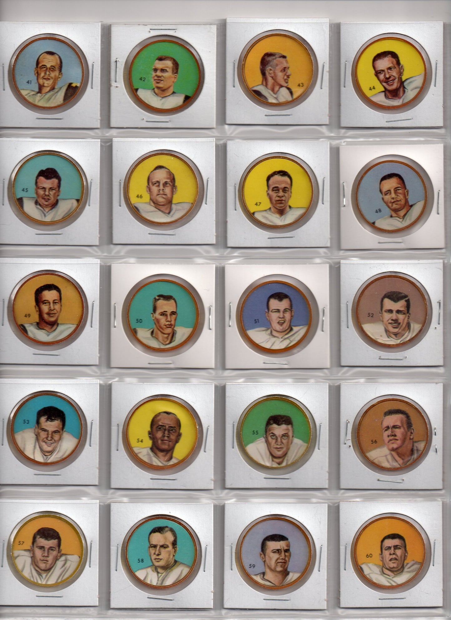 1963 Nalley CFL Coins Complete Set of 160 Coins