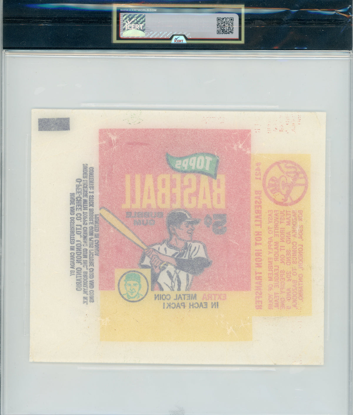 1965 O-Pee-Chee #NNO Wrapper iCert 5