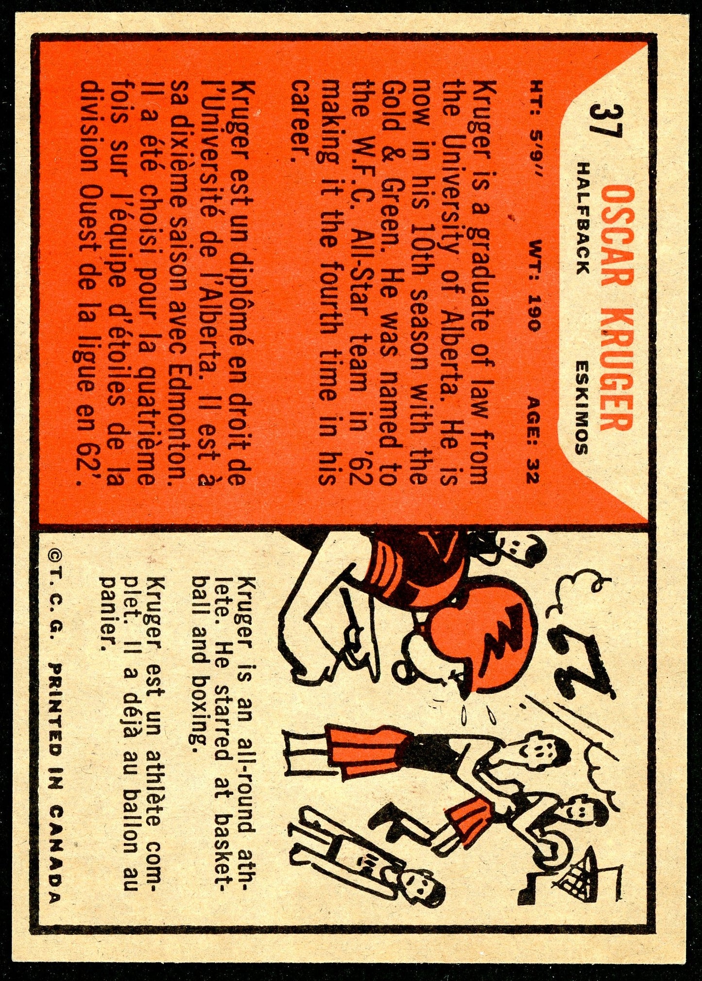 1965 Topps #037 Oscar Kruger
