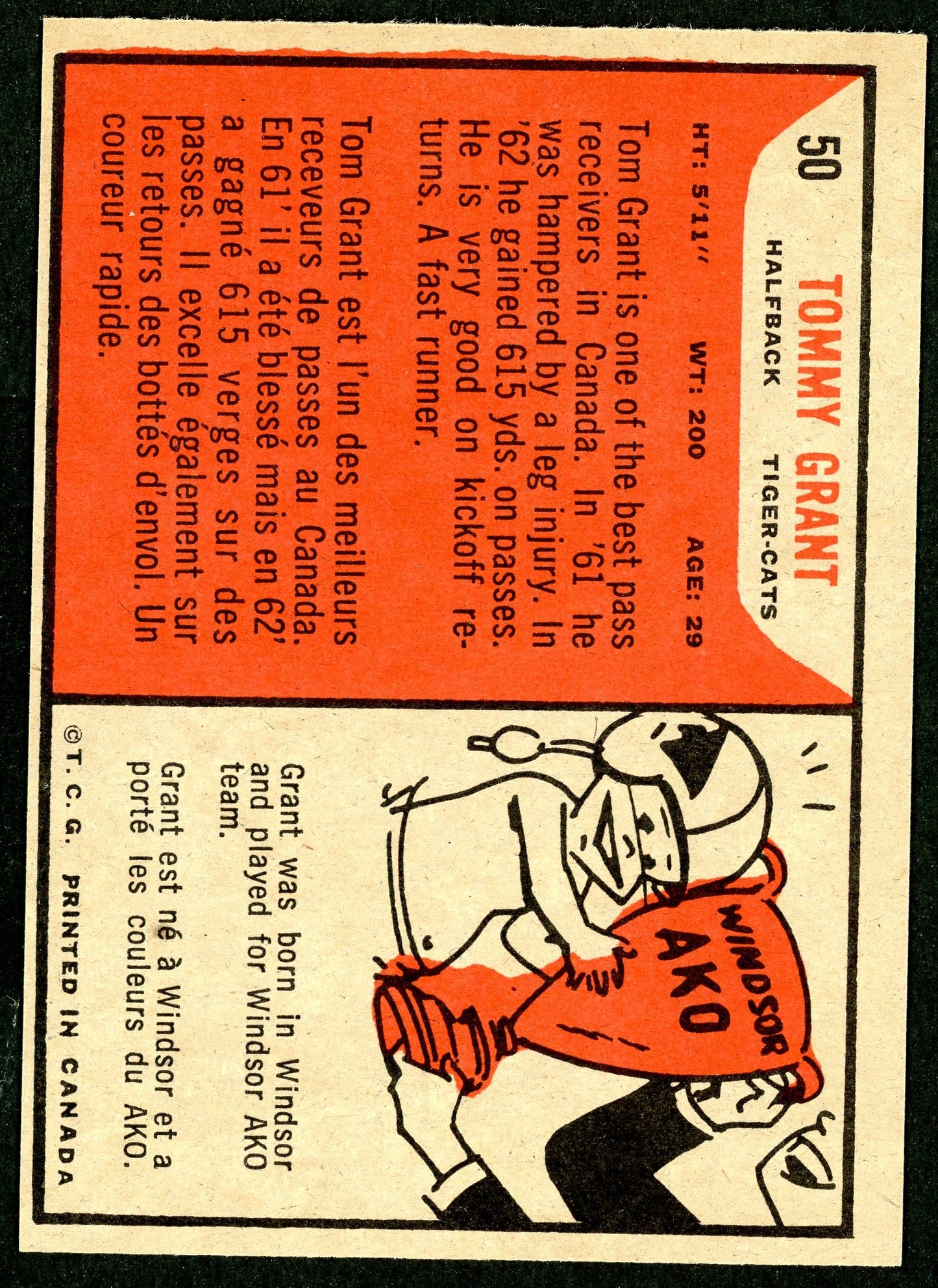 1965 Topps #050 Tommy Grant HOF