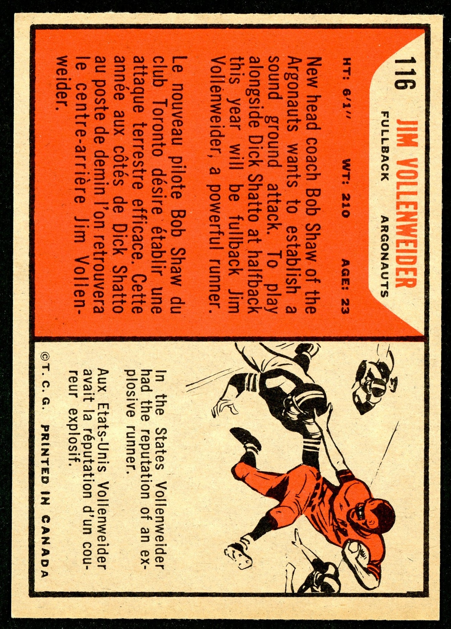 1965 Topps #116 Jim Vollenweider RC