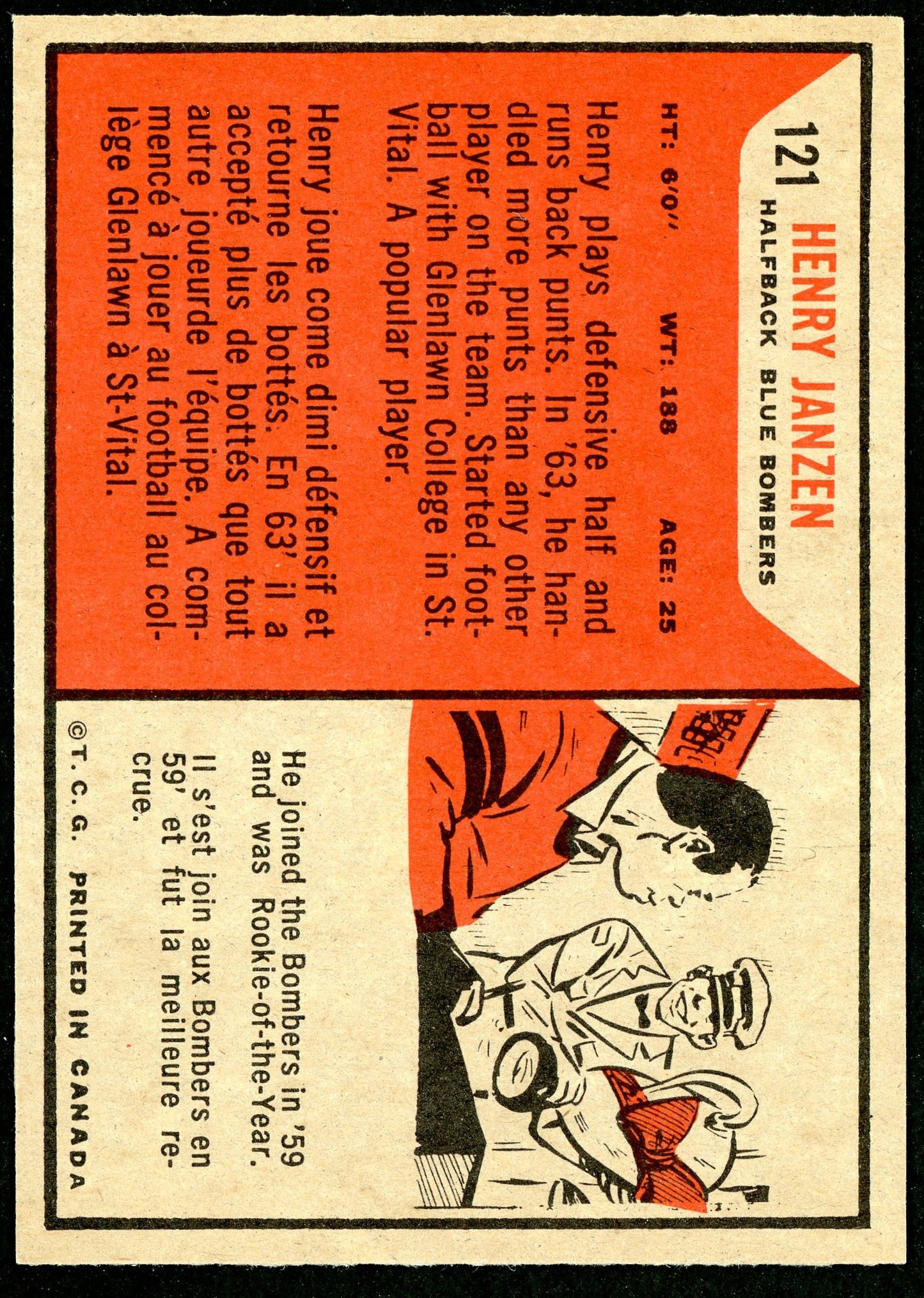 1965 Topps #121 Henry Janzen