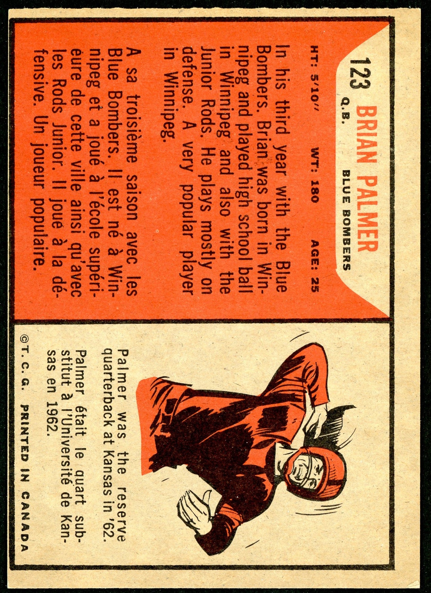 1965 Topps #123 Brian Palmer RC