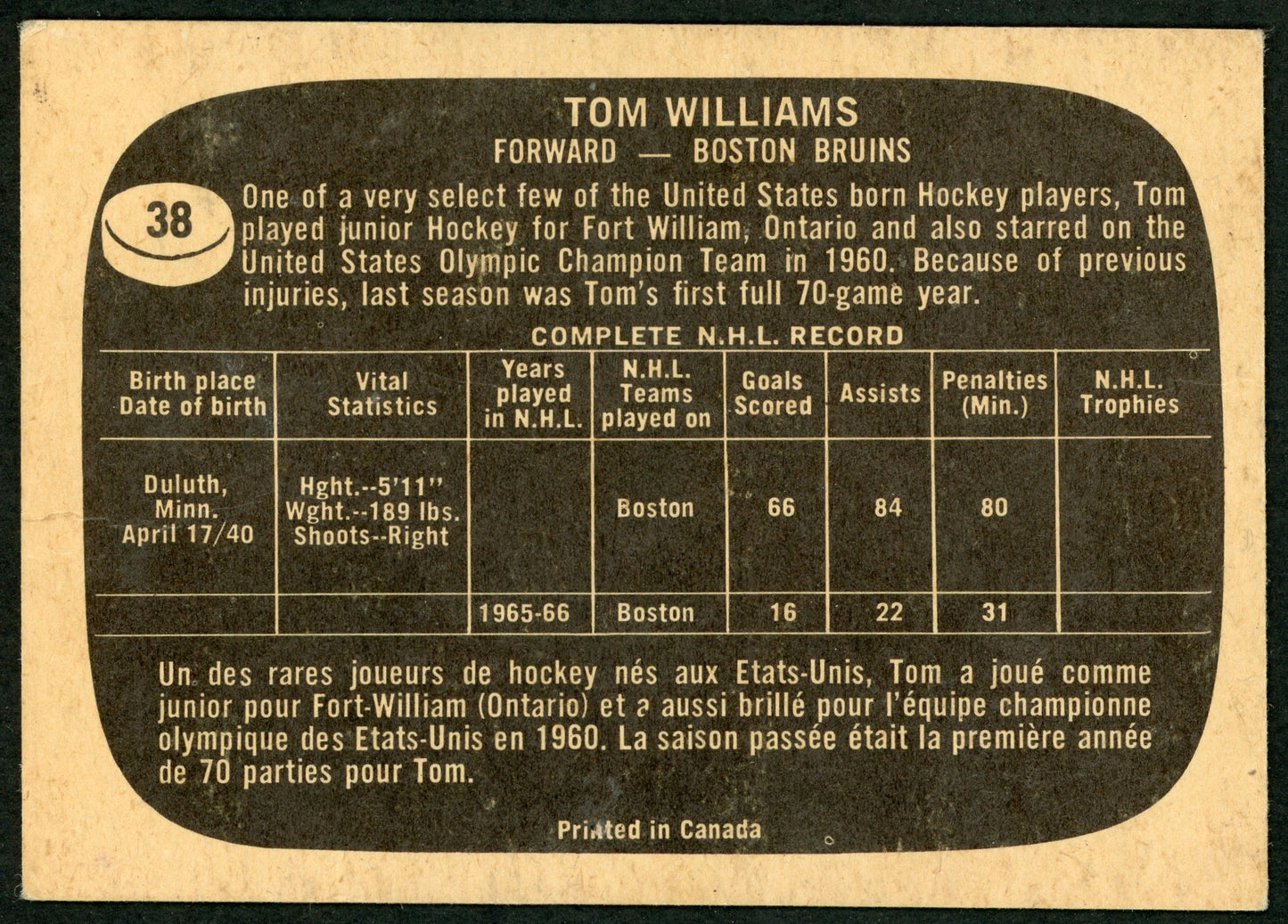 1966 Topps #038 Tom Williams
