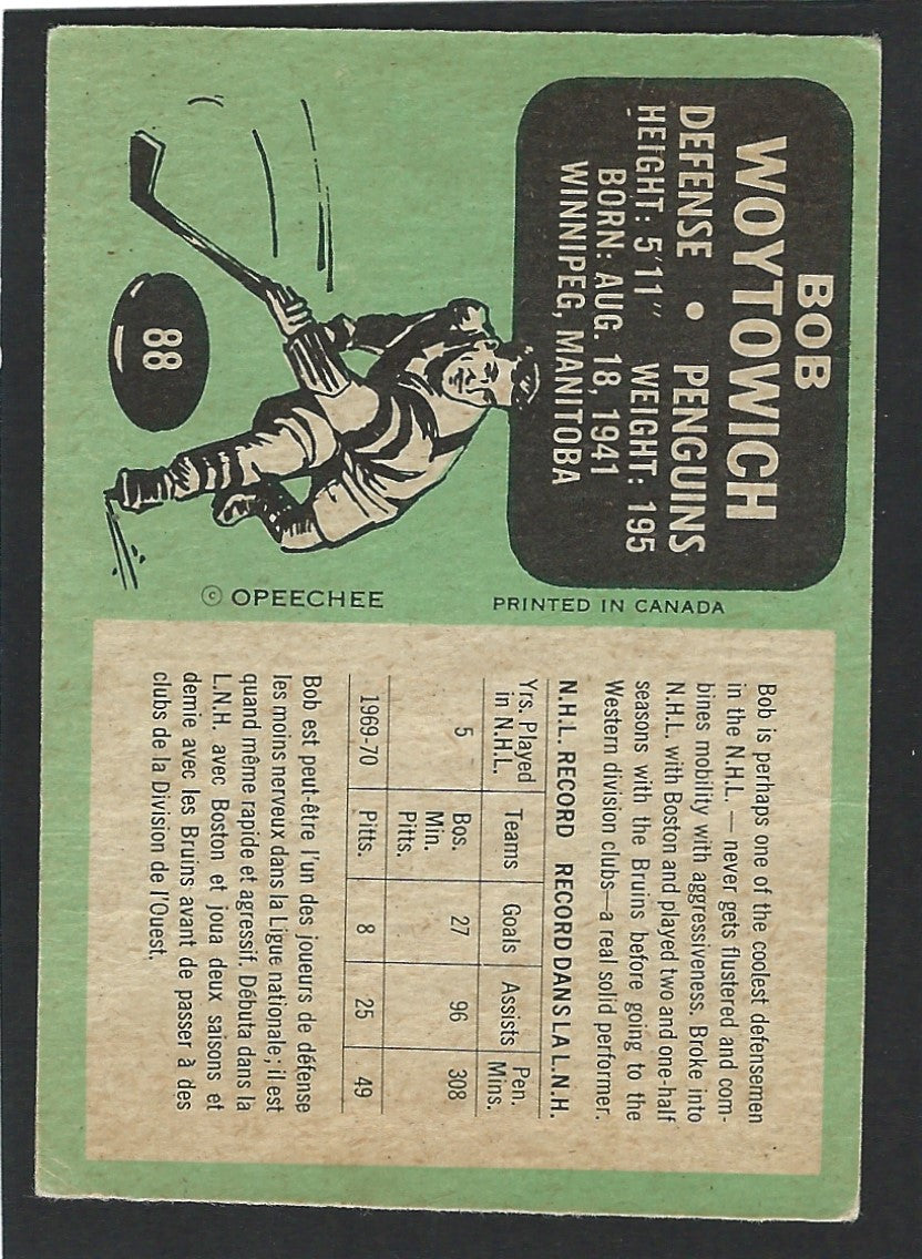 1970 O-Pee-Chee #088 Bob Woytowich
