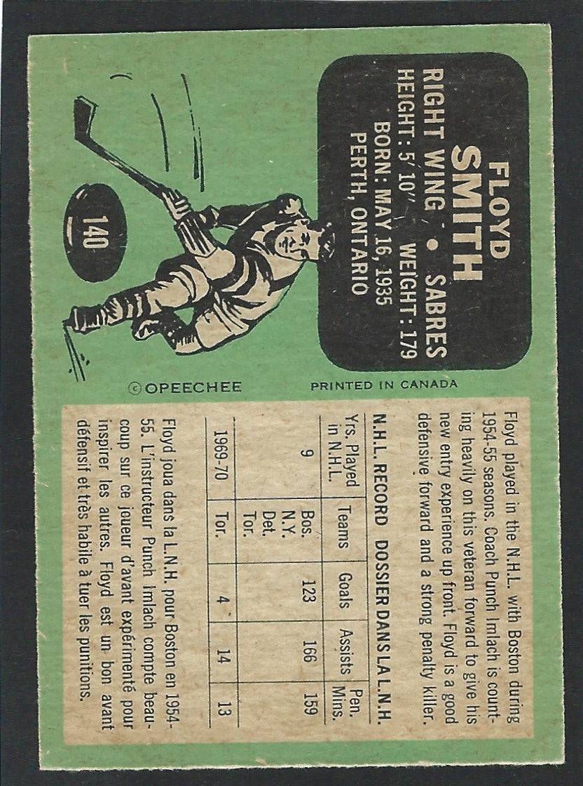 1970 O-Pee-Chee #140 Floyd Smith