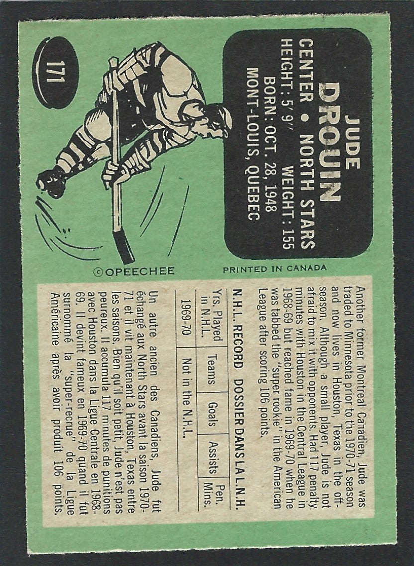 1970 O-Pee-Chee #171 Jude Drouin