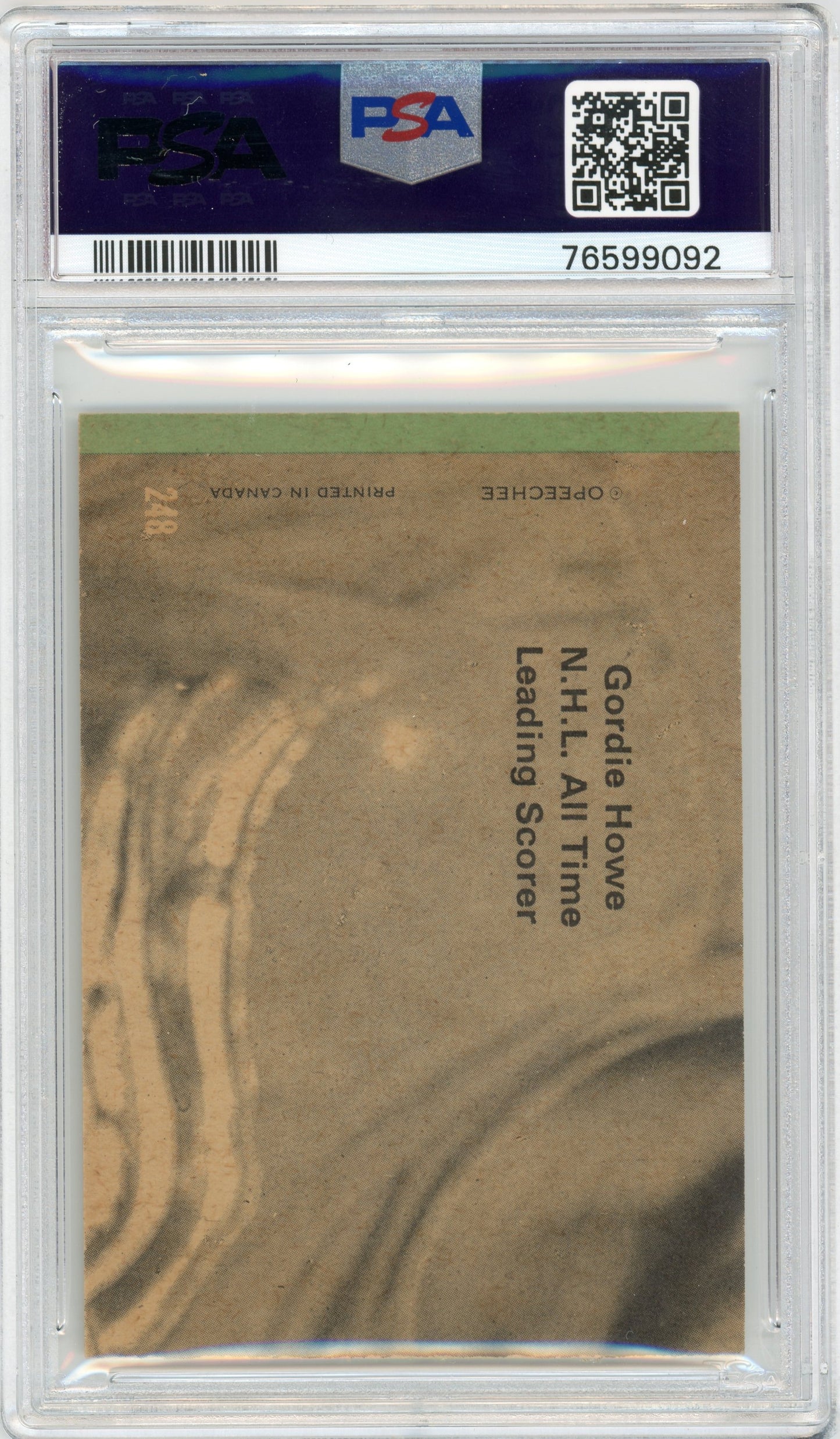 1970 O-Pee-Chee #248 Bobby Orr Norris Trophy Winner HOF PSA 6