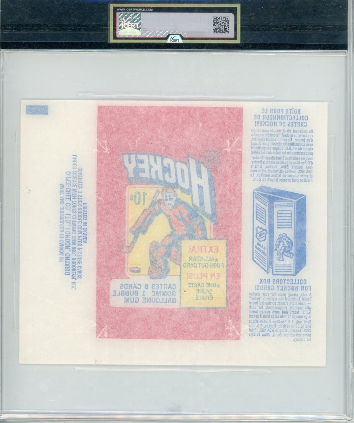 1972 O-Pee-Chee #NNO Wrapper Series 1 iCert 7