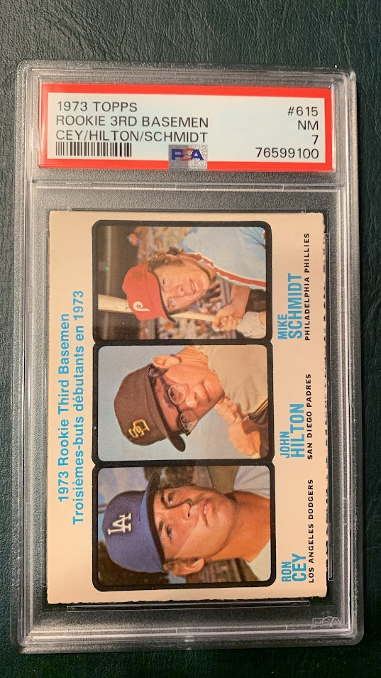 1973 O-Pee-Chee #615 Mike Schmidt RC HOF PSA 7
