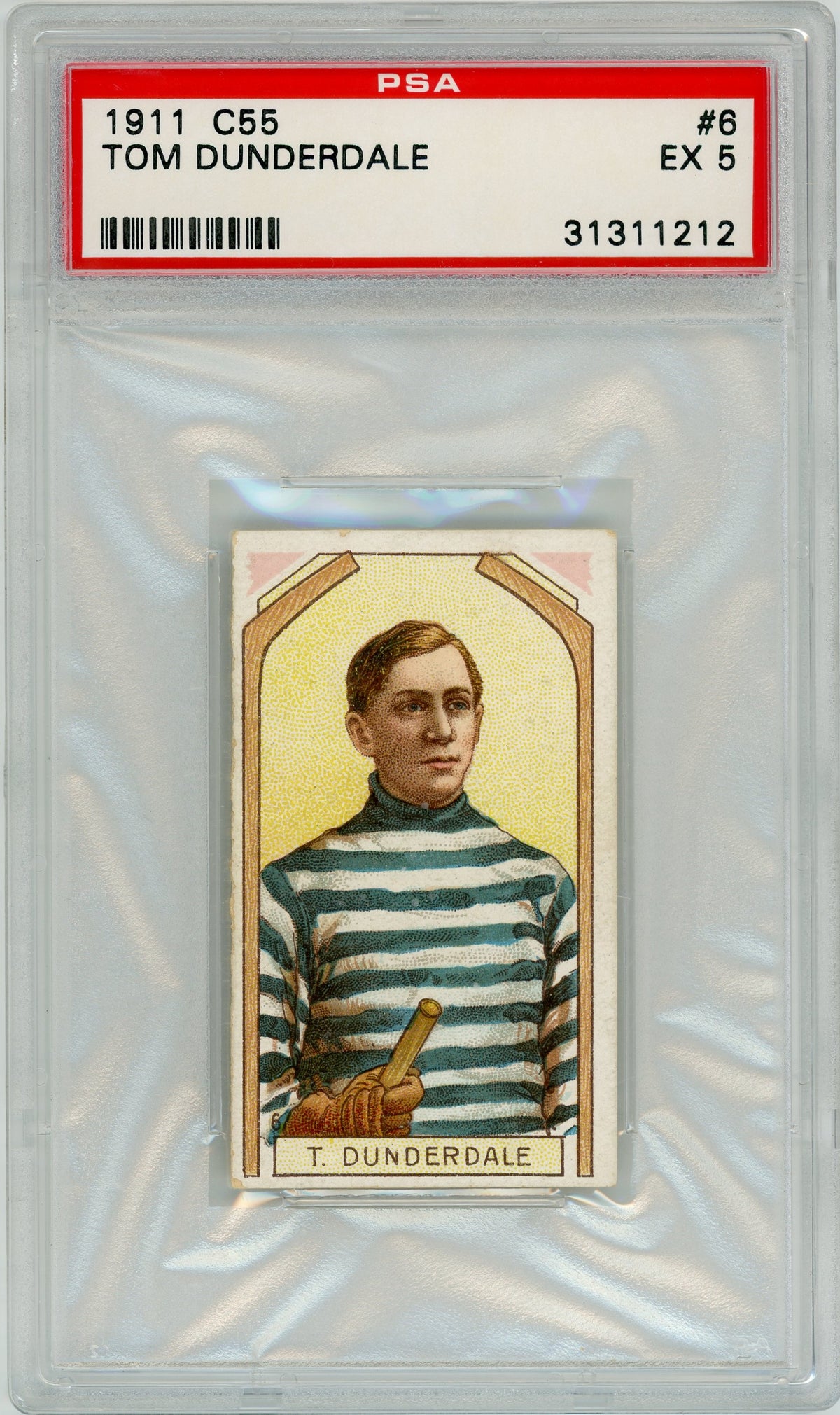 1911 C55 #06 Tom Dunderdale HOF PSA 5