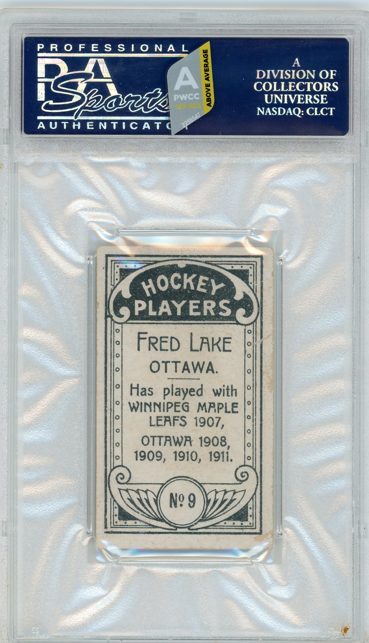 1911 C55 #09 Fred Lake PSA 4.5