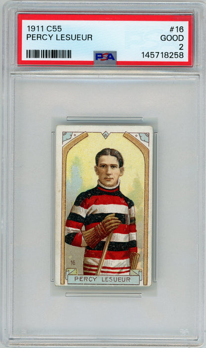 1911 C55 #16 Percy Leuseur HOF PSA 2