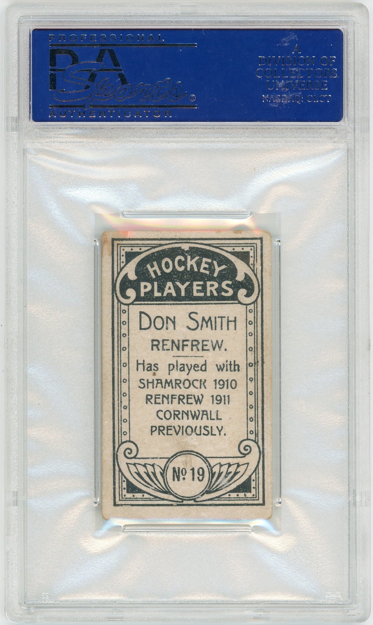 1911 C55 #19 Don Smith RC PSA 4