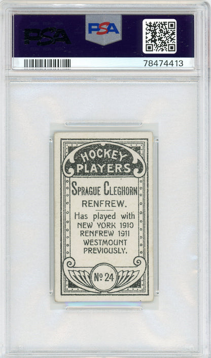 1911 C55 #24 Sprague Cleghorn RC HOF PSA 4.5