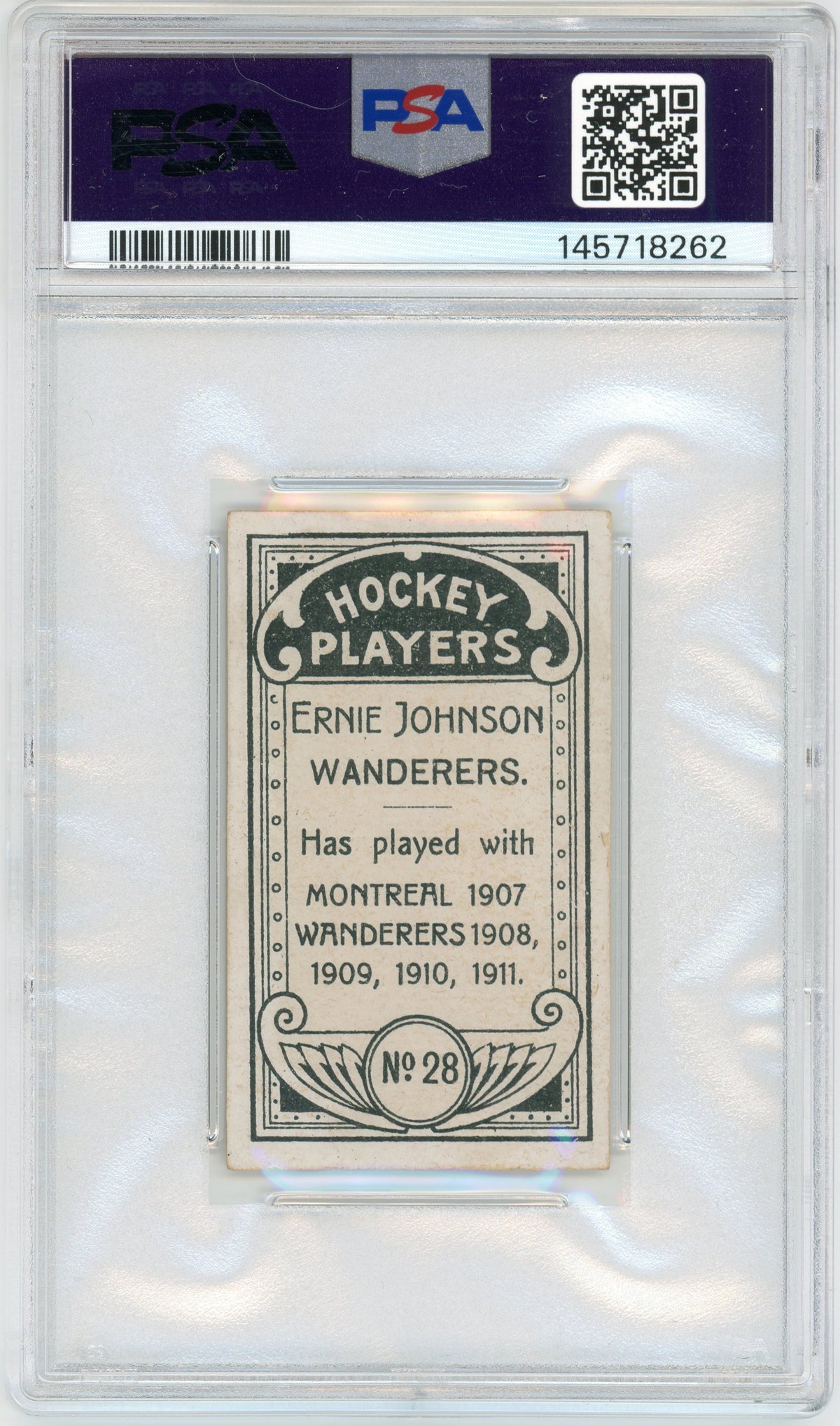 1911 C55 #28 Ernie Johnson HOF PSA 3