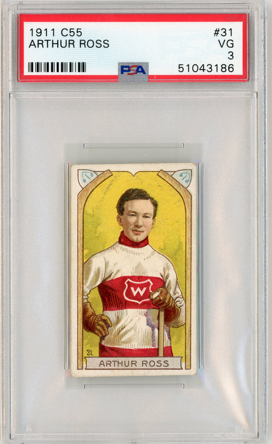 1911 C55 #31 Art Ross HOF PSA 3