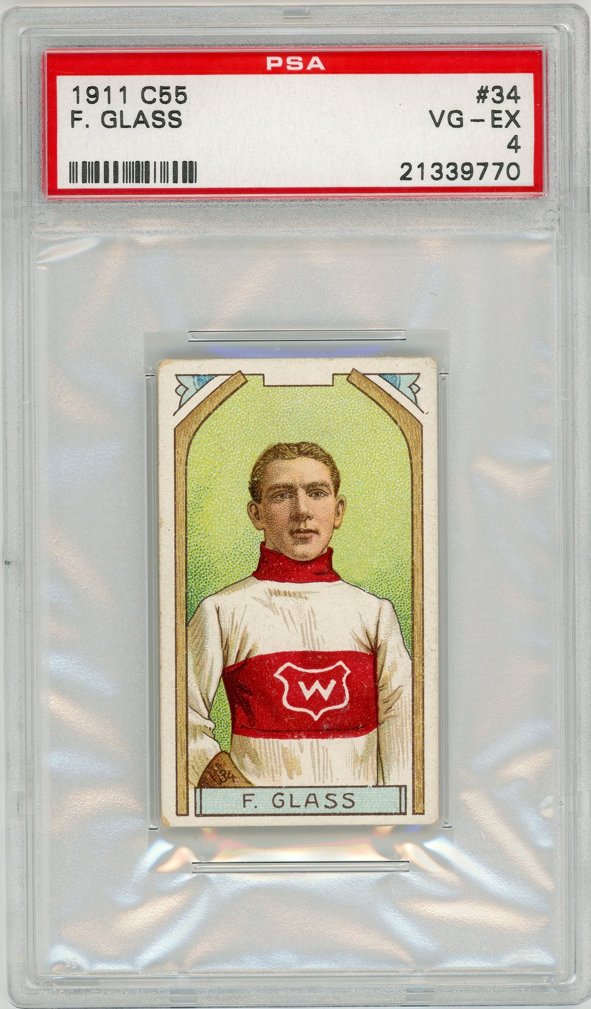 1911 C55 #34 Fred Glass PSA 4