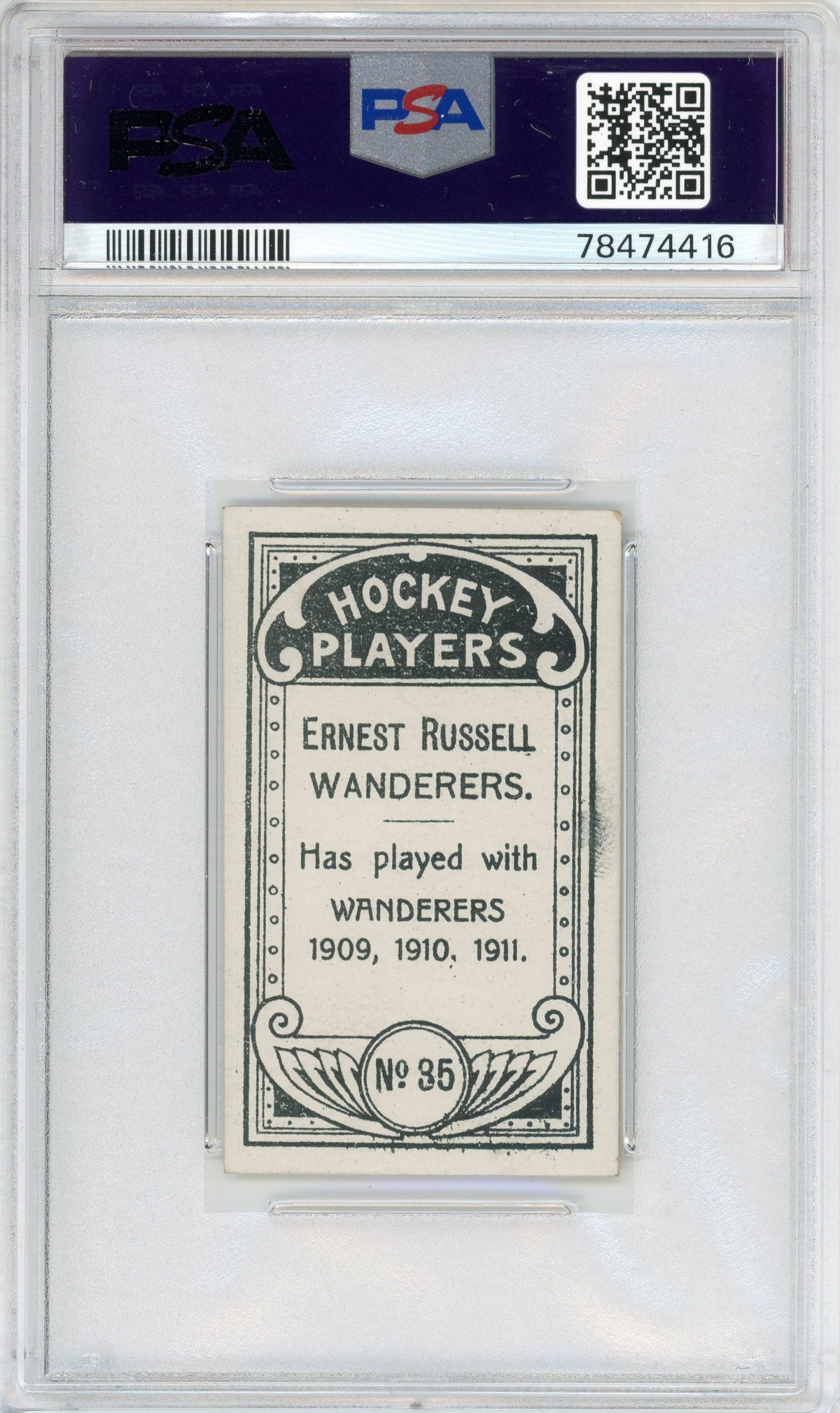 1911 C55 #35 Ernie Russell HOF PSA 5