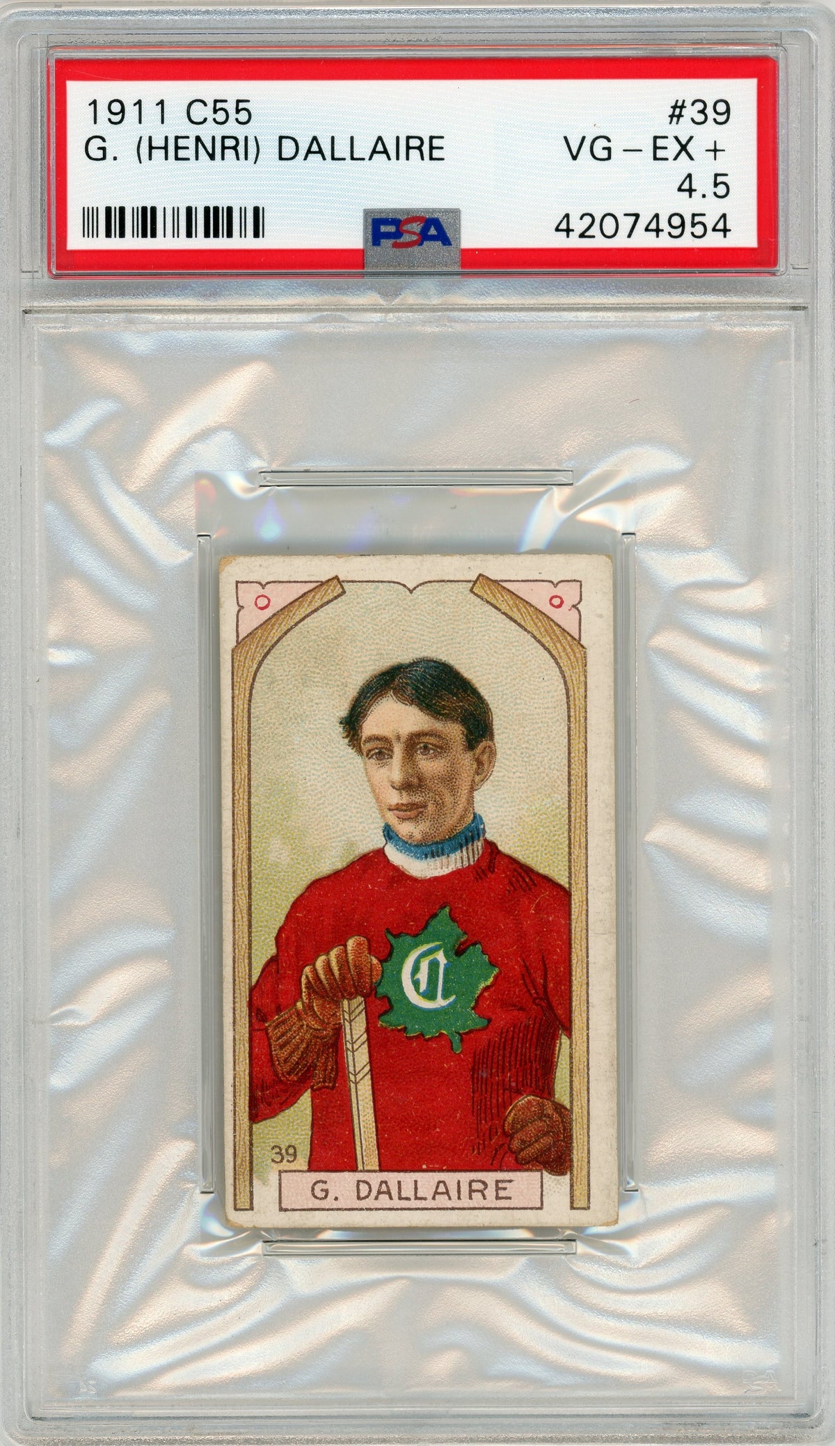 1911 C55 #39 Henri Dallaire RC PSA 4.5
