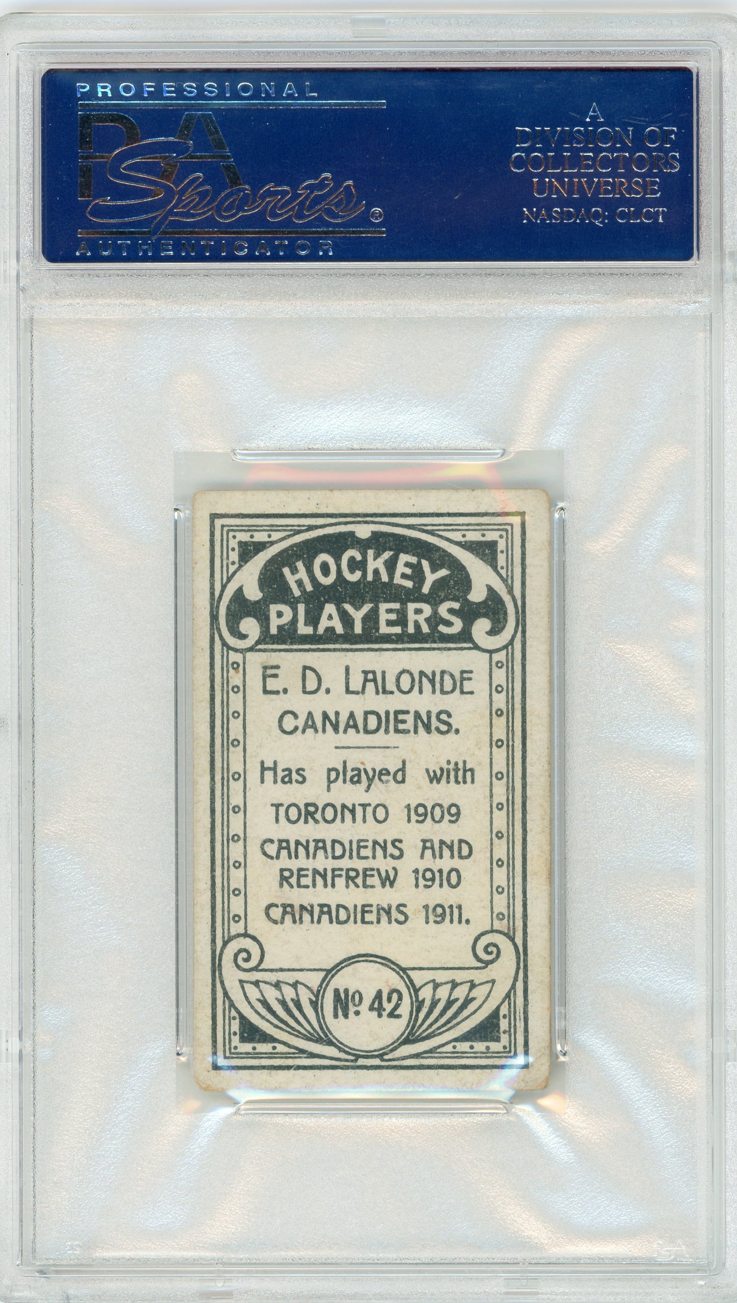 1911 C55 #42 Newsy Lalonde HOF PSA 4.5