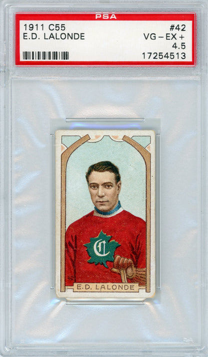 1911 C55 #42 Newsy Lalonde HOF PSA 4.5