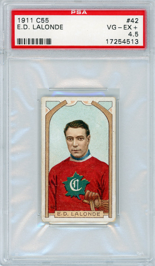 1911 C55 #42 Newsy Lalonde HOF PSA 4.5