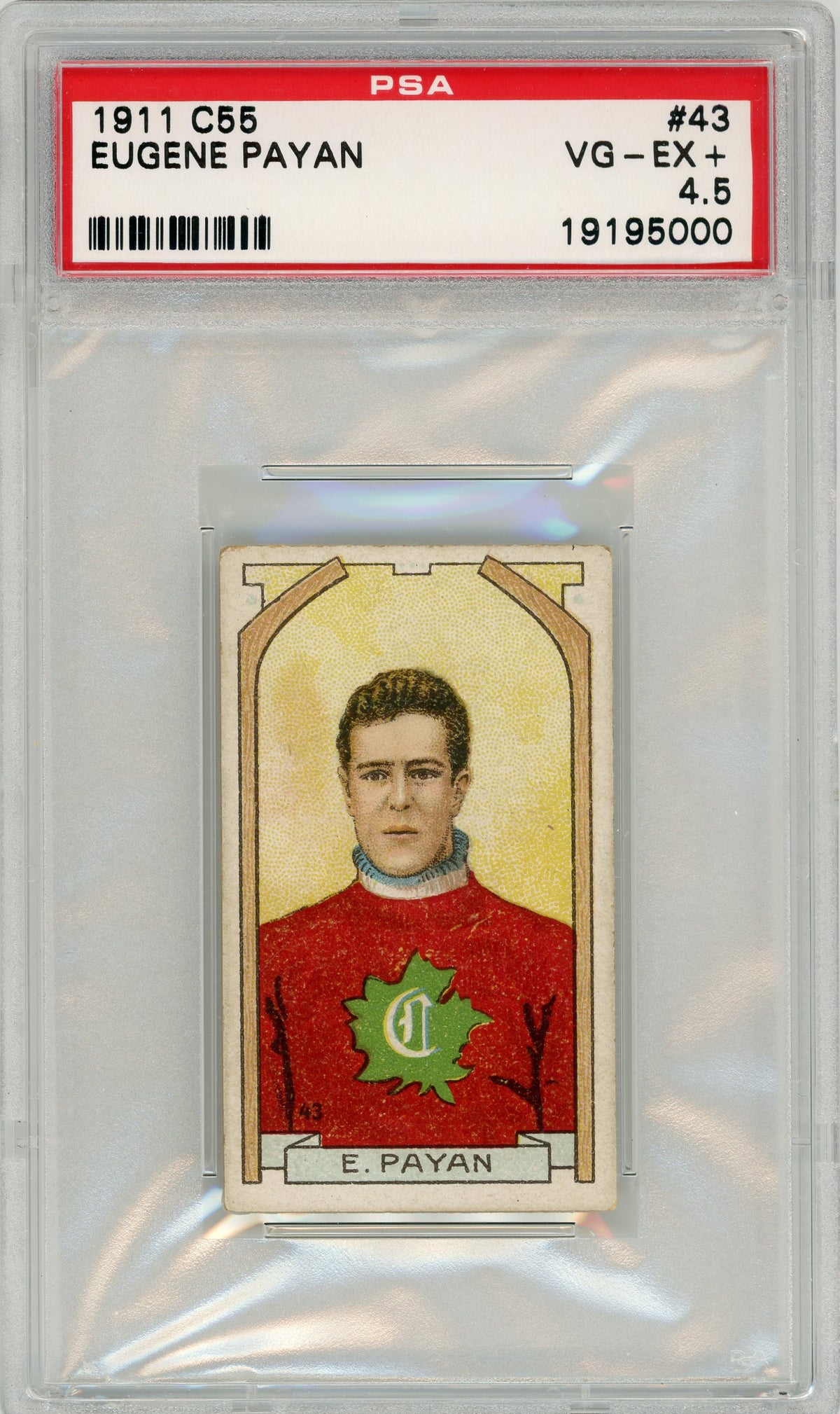 1911 C55 #43 Eugene Payan RC PSA 4.5
