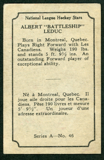 1933 V304A O-Pee-Chee #46 Albert Leduc