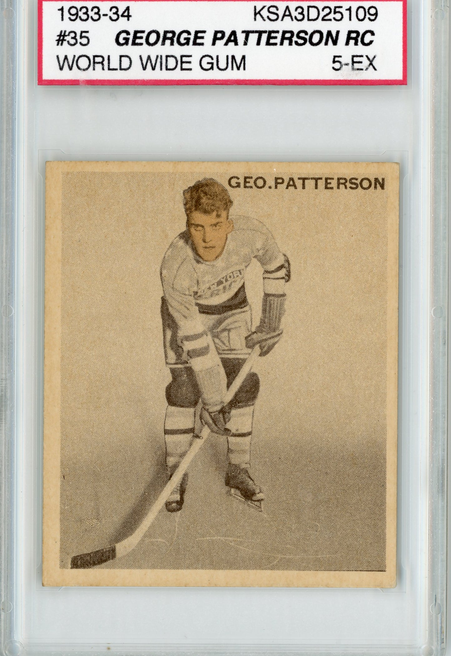 1933 V357 World Wide Gum Ice Kings #35 George Patterson KSA 5