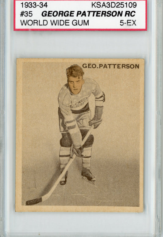 1933 V357 World Wide Gum Ice Kings #35 George Patterson KSA 5