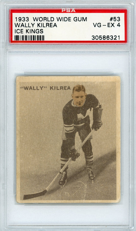 1933 V357 World Wide Gum Ice Kings #53 Wally Kilrea PSA 4