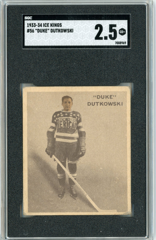 1933 V357 World Wide Gum Ice Kings #56 Duke Dutkowski SGC 2.5
