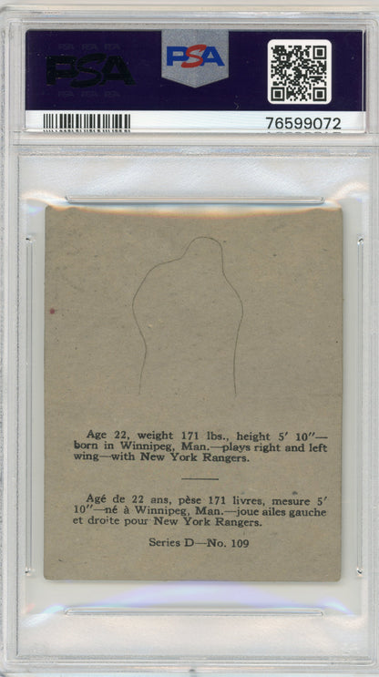 1936 V304D O-Pee-Chee #109 Alex Shibicky RC PSA 3