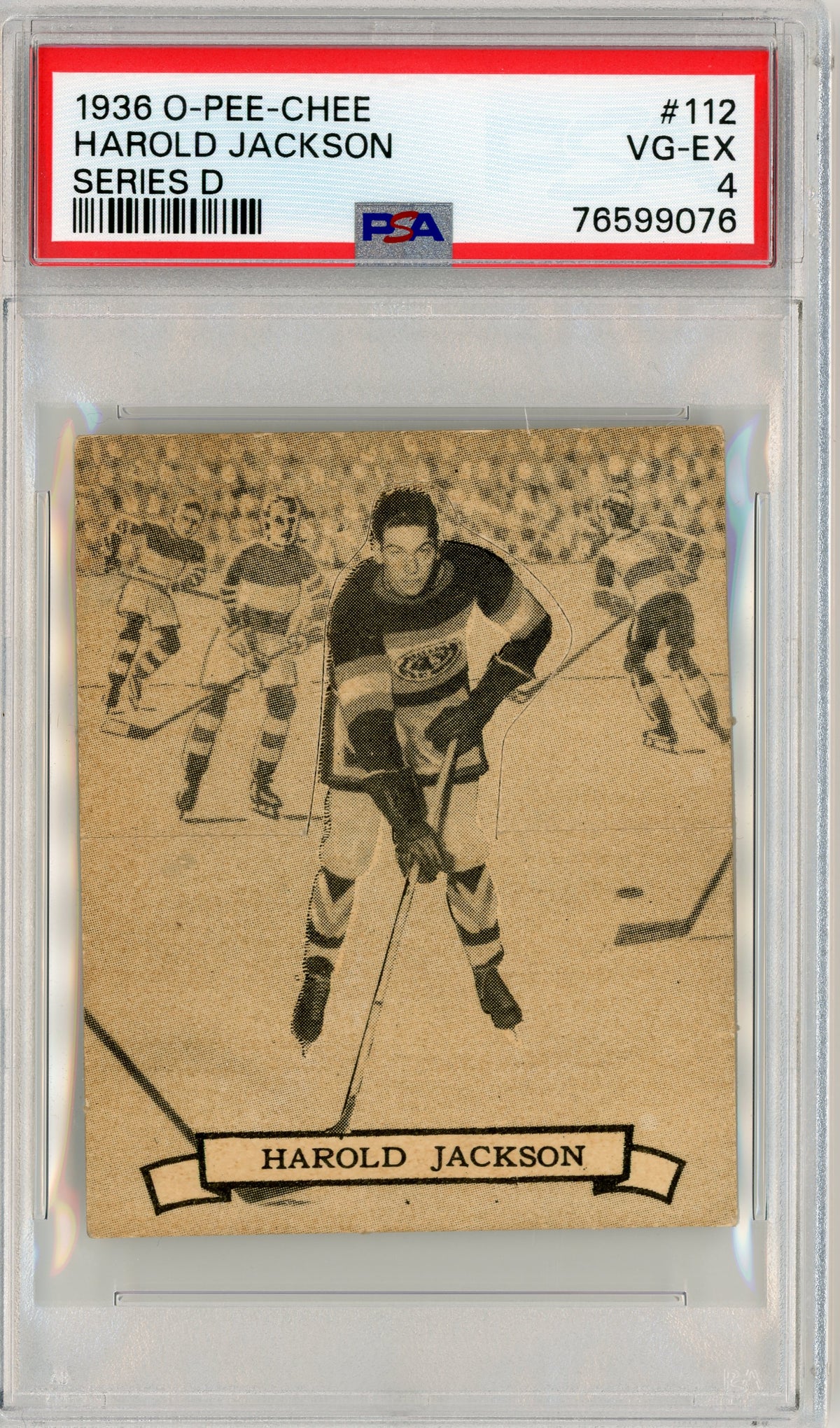 1936 V304D O-Pee-Chee #112 Harold Jackson PSA 4