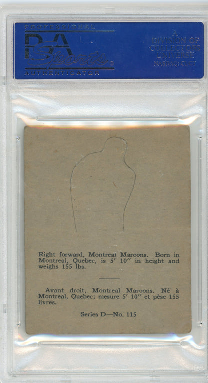 1936 V304D O-Pee-Chee #115 Earl Robinson PSA 3