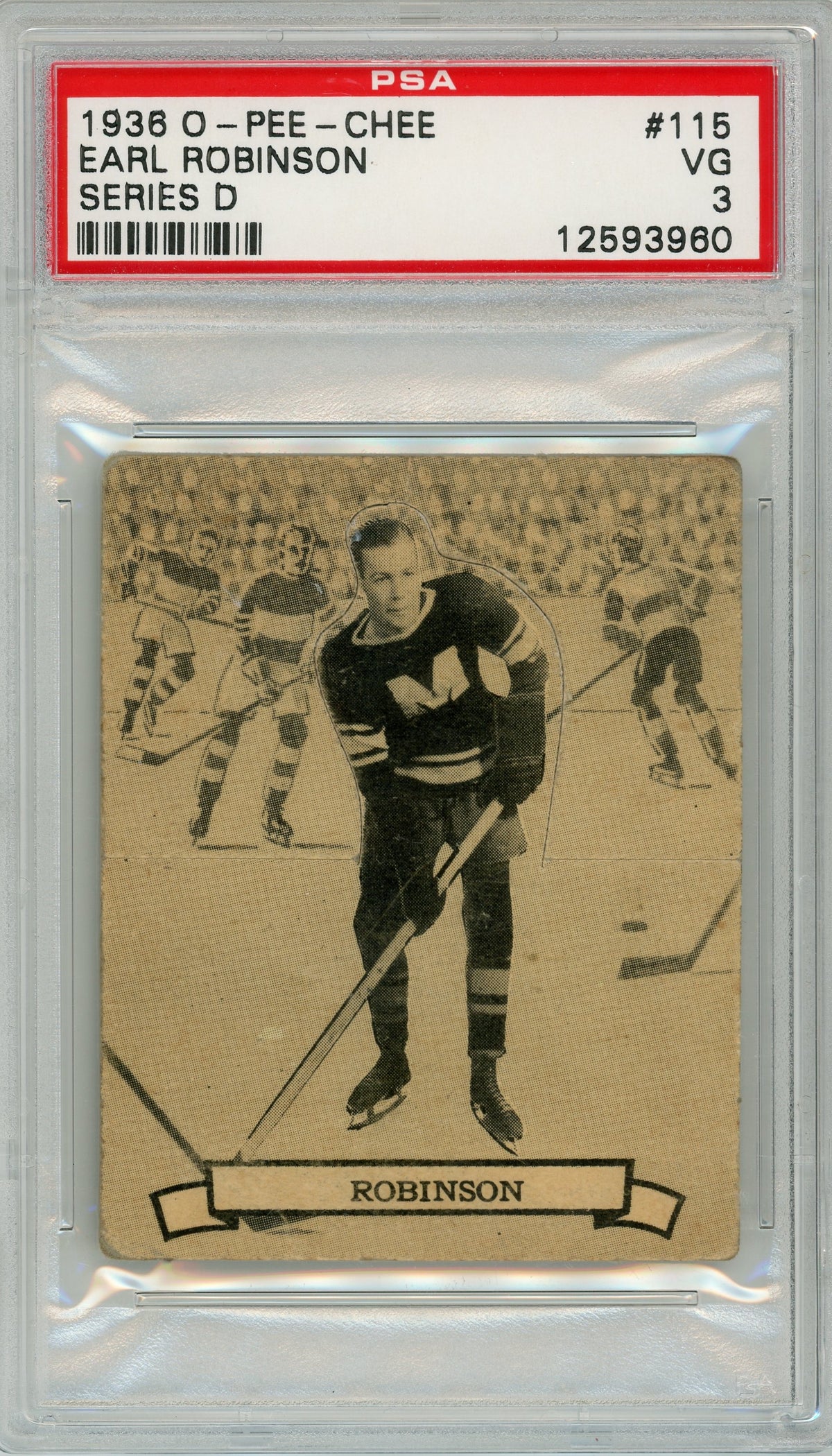 1936 V304D O-Pee-Chee #115 Earl Robinson PSA 3