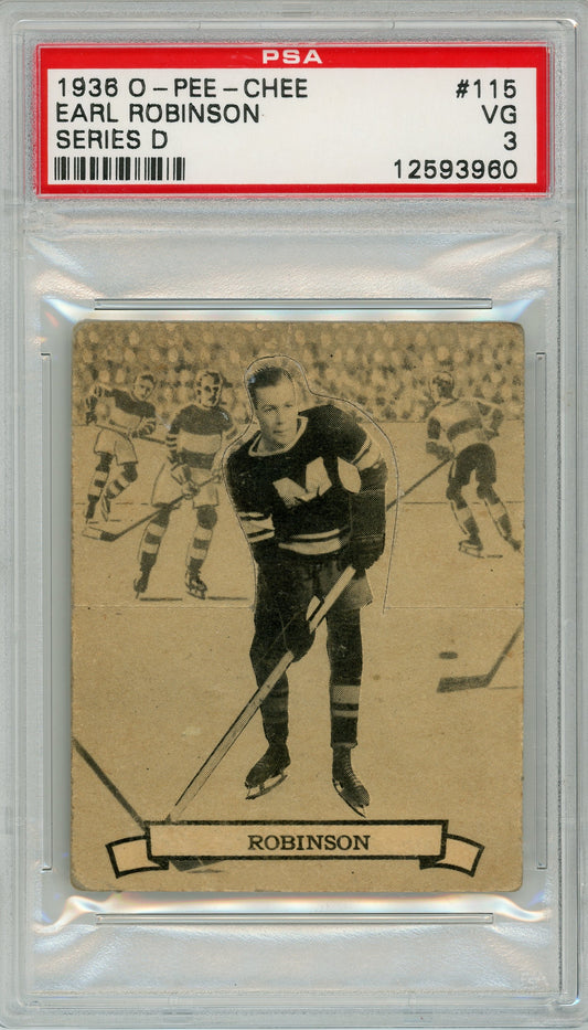 1936 V304D O-Pee-Chee #115 Earl Robinson PSA 3