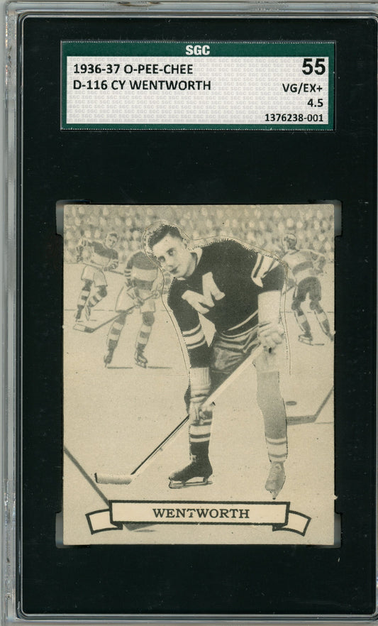 1936 V304D O-Pee-Chee #116 Cy Wentworth SGC 4.5