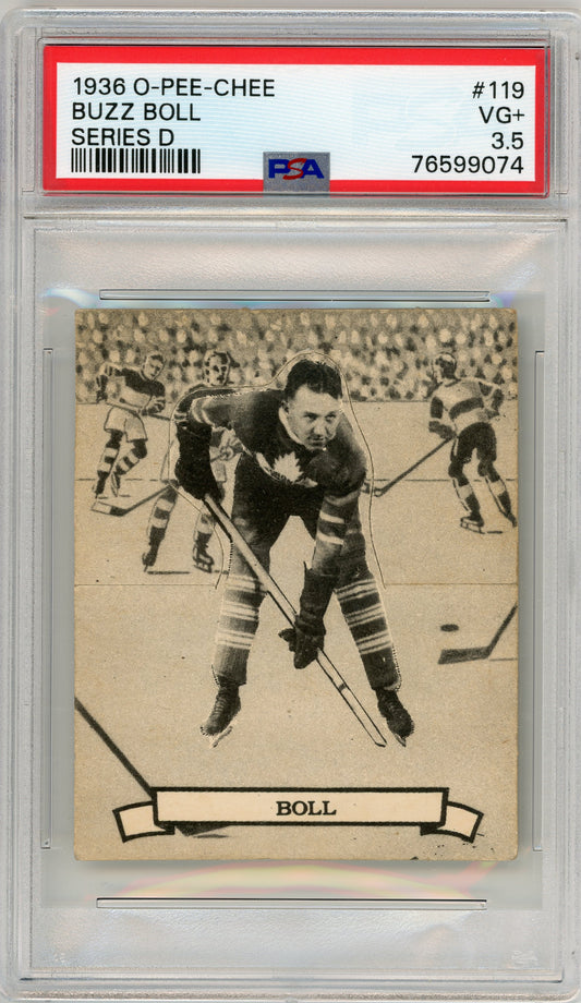 1936 V304D O-Pee-Chee #119 Buzz Boll PSA 3.5