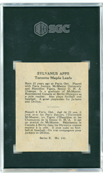 1937 O-Pee-Chee #141 Syl Apps HOF SGC 2.5