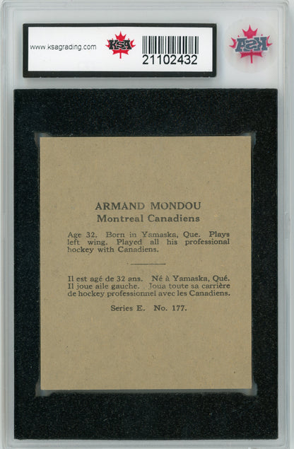 1937 O-Pee-Chee #177 Armand Mondou KSA 6