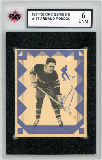 1937 O-Pee-Chee #177 Armand Mondou KSA 6