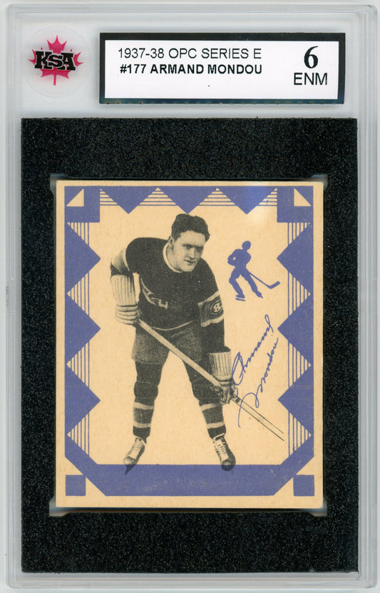 1937 V304E O-Pee-Chee #177 Armand Mondou KSA 6