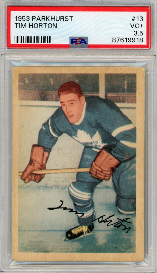 1953 Parkhurst #13 Tim Horton HOF PSA 3.5